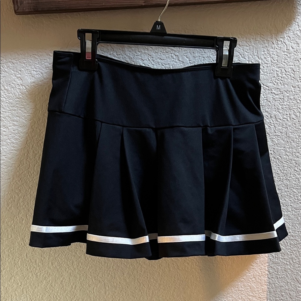 K-Swiss Black Skater Skirt with White Accents